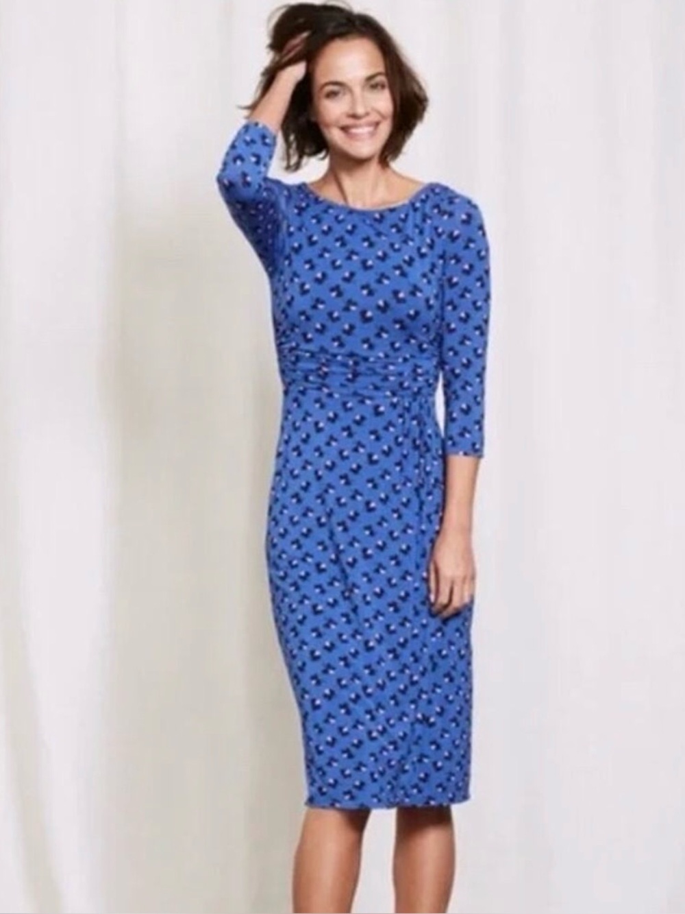 Boden Lottie Pansy Blue Floral Print Dress
Size 8L - Picture 7 of 7
